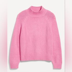 Mock Neck Crop Sweater